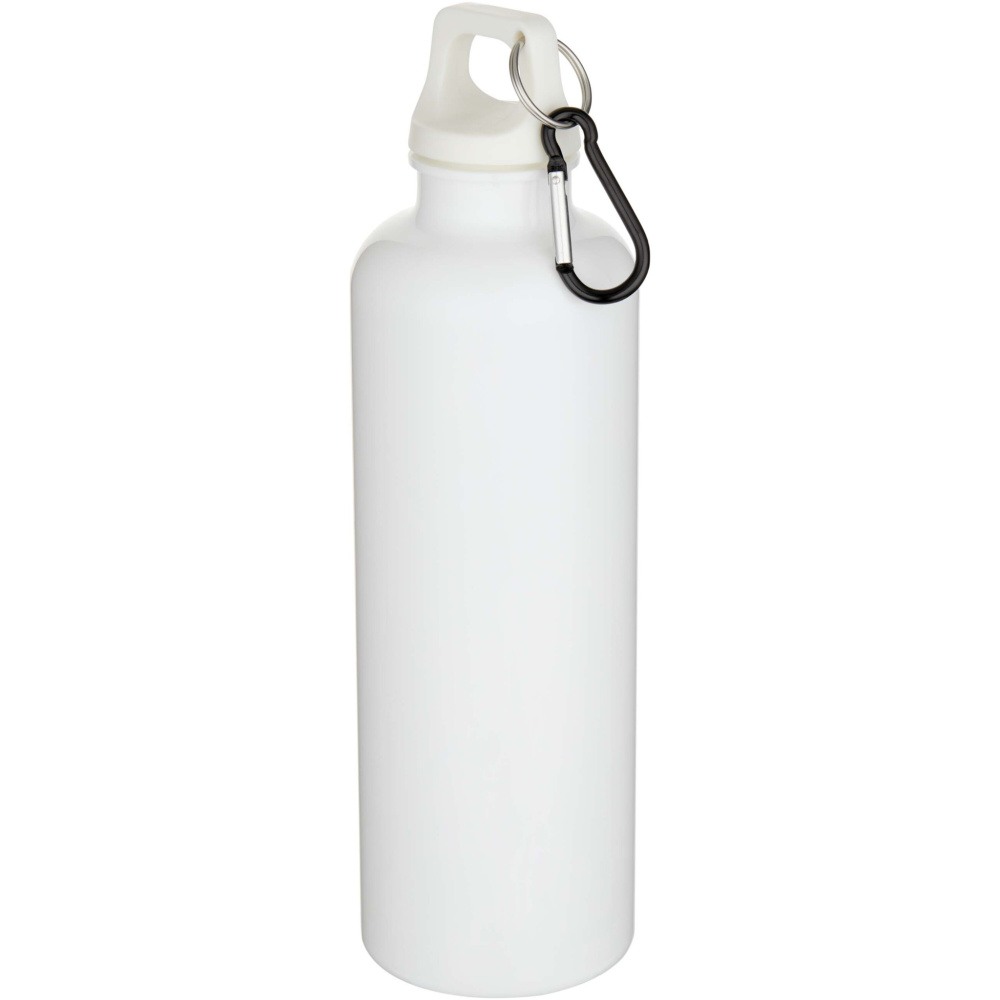 Logotrade business gift image of: Oregon 750 ml solid colour RCS recycled plastic water bottle with carabiner