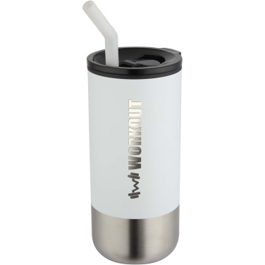 Logotrade corporate gifts photo of: Grayson 480 ml RCS recycled insulated tumbler with straw