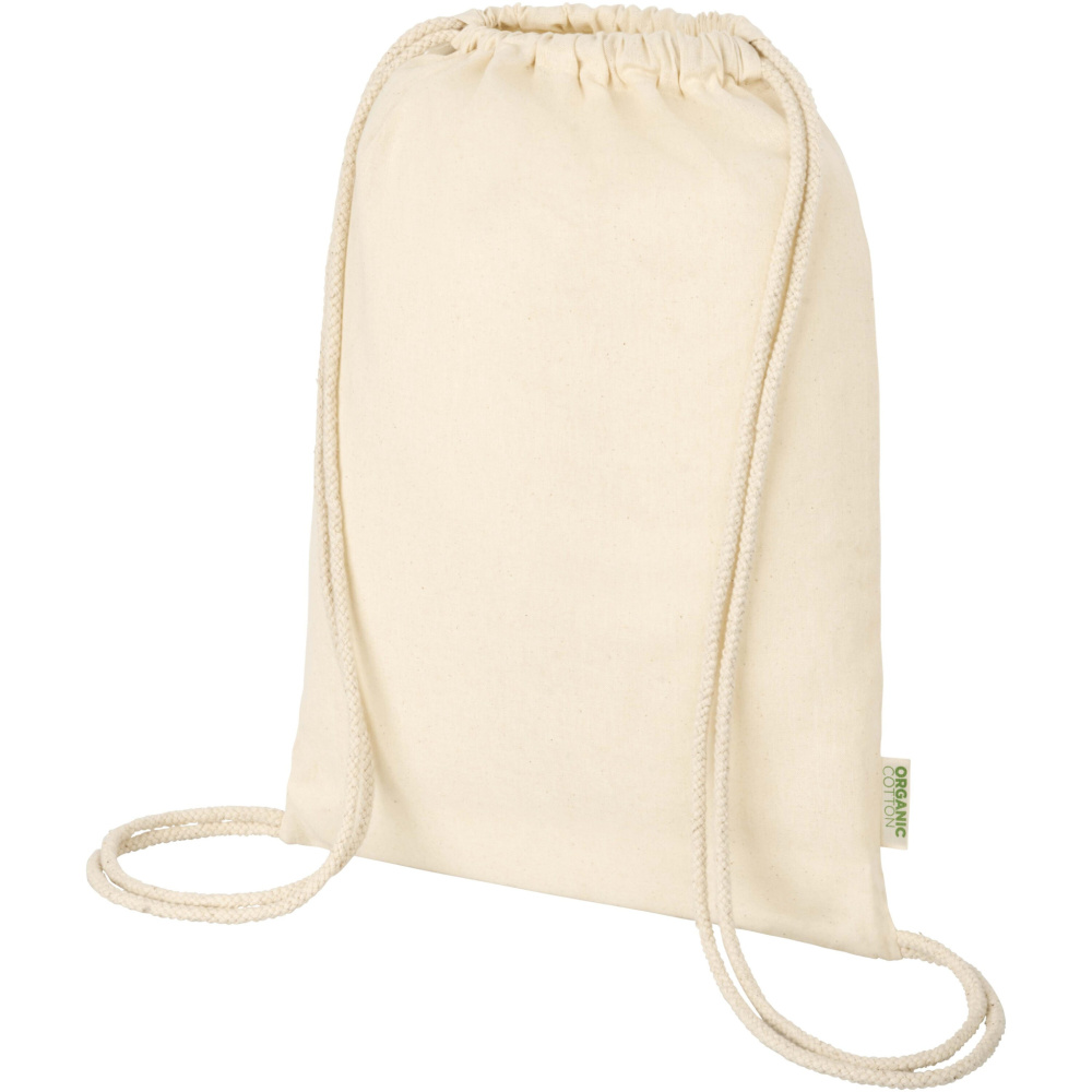 Logotrade promotional merchandise photo of: Odisha 100 g/m² OCS organic drawstring bag 5L