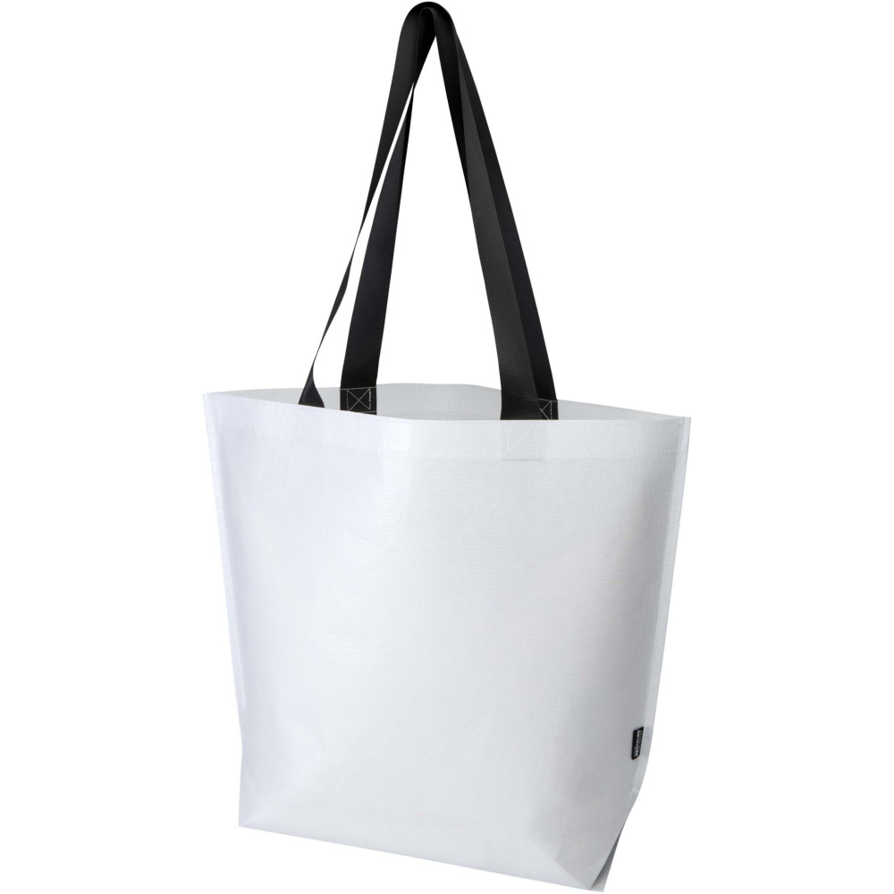 Logotrade promotional items photo of: Duo GRS recycled double-laminated oversized tote bag 30L