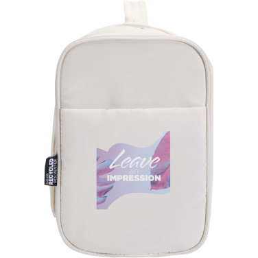 Logotrade promotional product picture of: Puffer GRS recycled hangable toiletry bag 8L