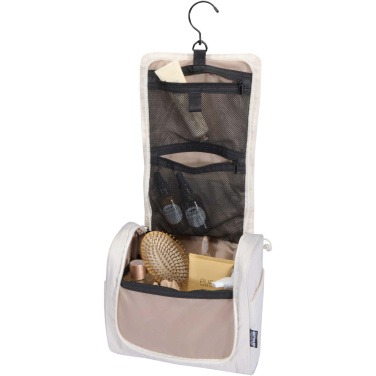 Logo trade advertising products picture of: Puffer GRS recycled hangable toiletry bag 8L