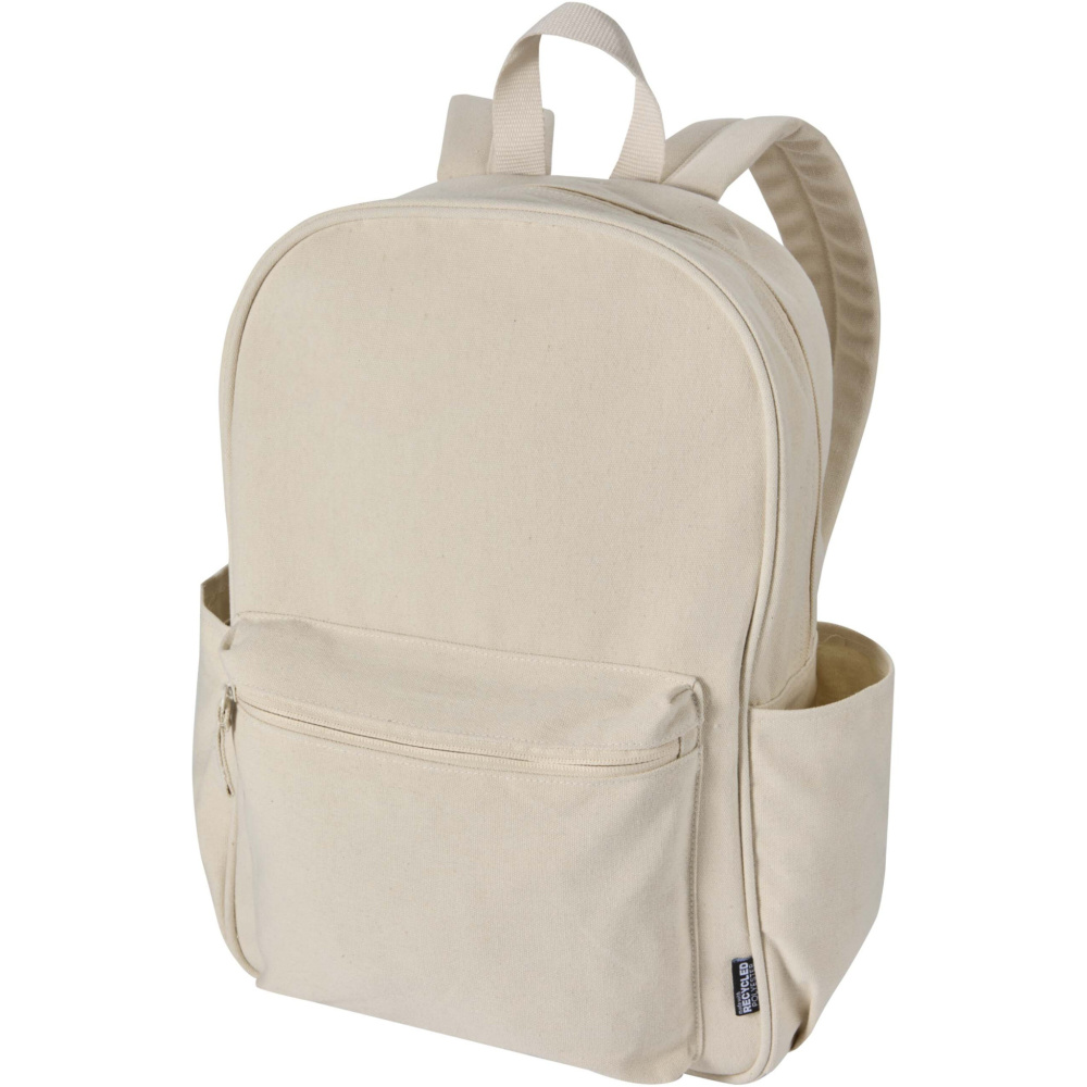 Logo trade promotional item photo of: Recanvas 15.6” GRS recycled city backpack 16L