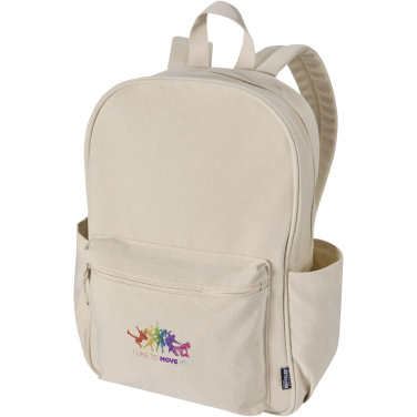 Logotrade business gifts photo of: Recanvas 15.6” GRS recycled city backpack 16L