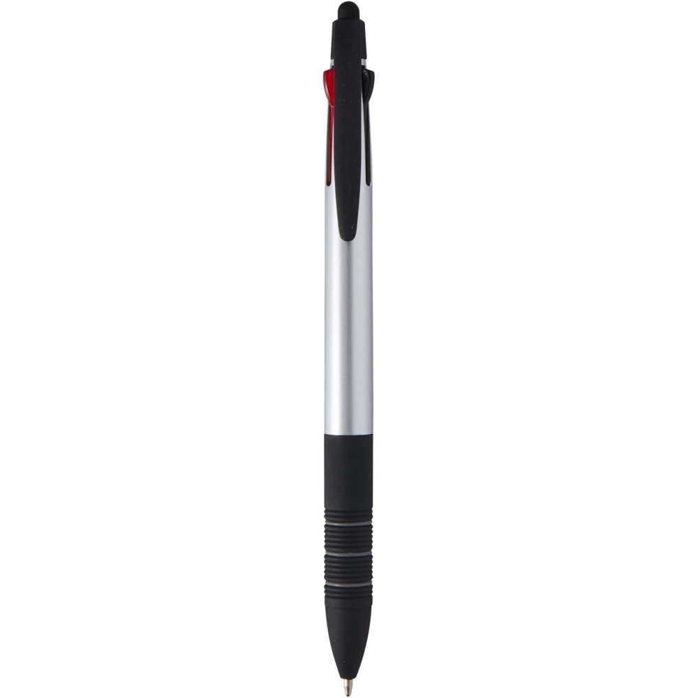 Logo trade promotional merchandise picture of: Trine 3-ink RCS recycled ballpoint pen with stylus