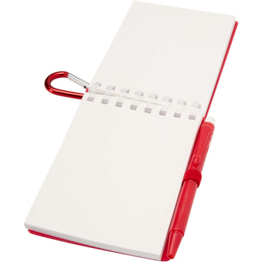Logotrade corporate gift picture of: Lig Mini recycled outdoor soft cover notebook and ballpoint pen set (black ink)