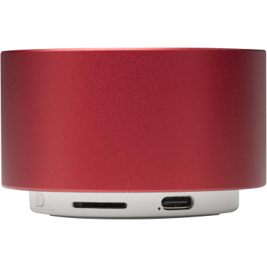Logo trade promotional gifts image of: Ankaa 3W recycled aluminium wireless Bluetooth® speaker