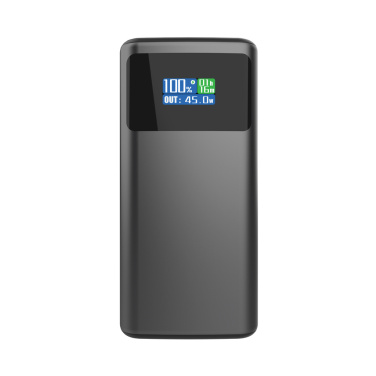 Logo trade promotional giveaway photo of: Quantum RCS ultra-fast PD45W 10.000mAh powerbank with screen