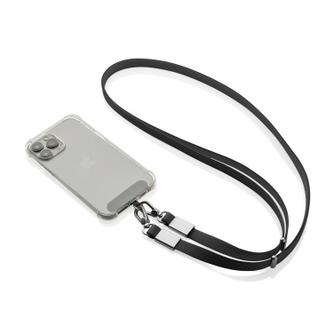 Logotrade advertising product image of: Nivo RCS recycled PET Crossbody lanyard