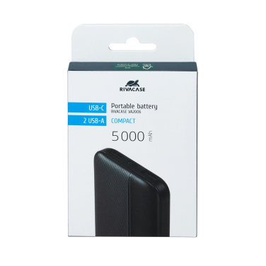 Logo trade promotional merchandise photo of: Power Bank VA2006 5000 mAh RIVACASE