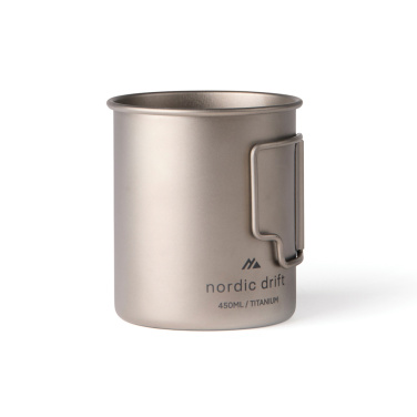 Logo trade promotional products image of: Nordic Drift Trail Ultra Light Titanium 450ml Cup