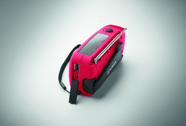 Logo trade advertising product photo of: Portable radio SOS with LED torch