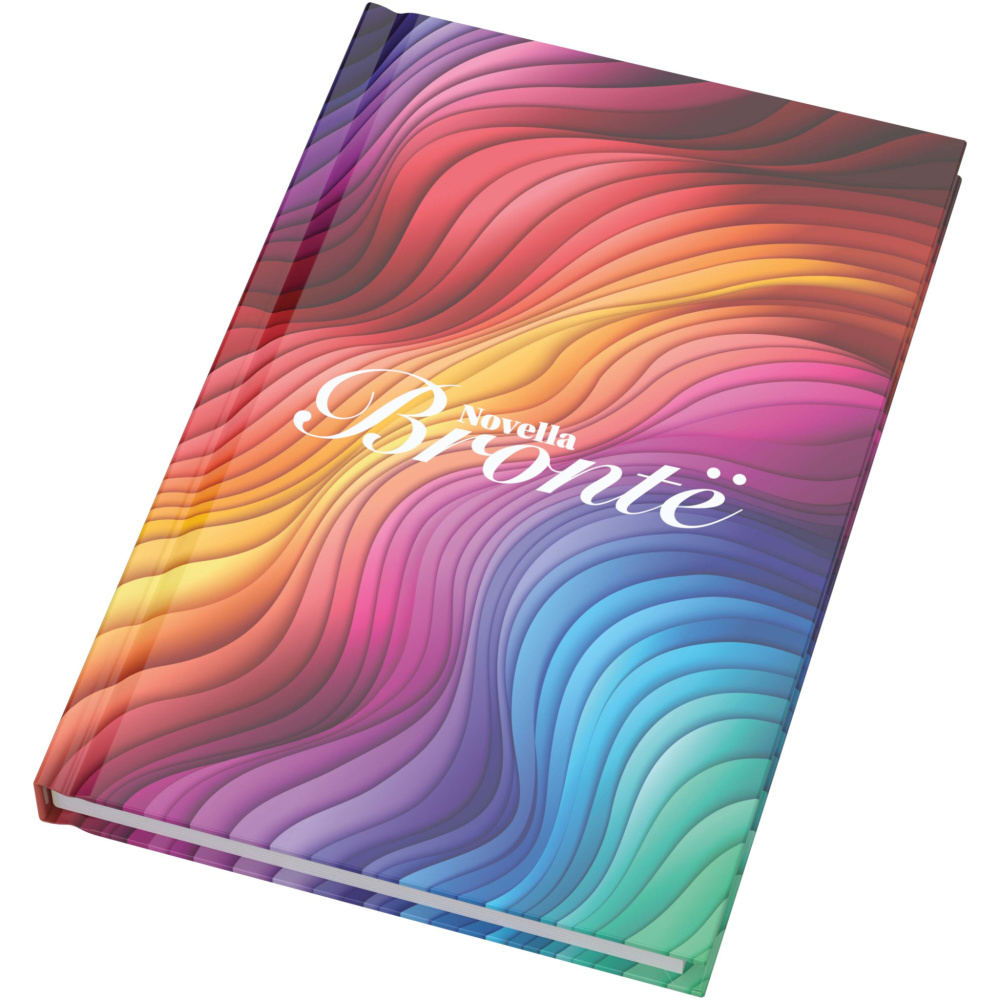 Logotrade business gift image of: Novella Brontë A5 glossy hard cover notebook - 100 sheets