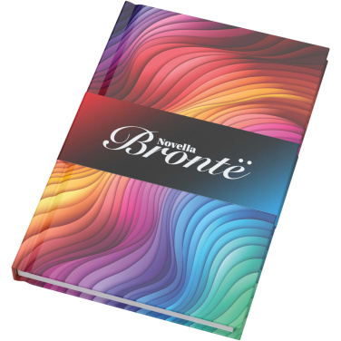 Logotrade promotional product image of: Novella Brontë A5 glossy hard cover notebook - 100 sheets