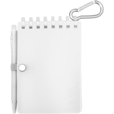 Logo trade promotional items picture of: Lig Mini recycled outdoor soft cover notebook and ballpoint pen set (black ink)