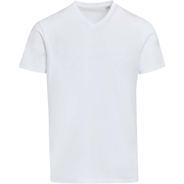 Logo trade promotional merchandise picture of: Balfour 200 g/m² short sleeve v-neck unisex OCS organic t-shirt