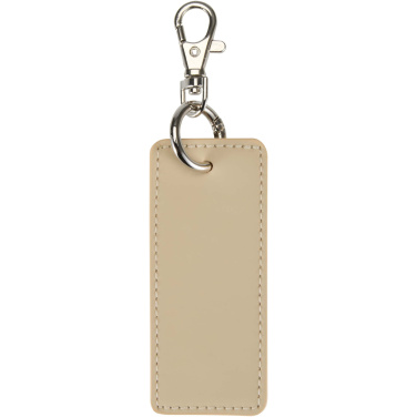 Logo trade promotional items image of: Resi Plus GRS recycled rectangle charm keychain