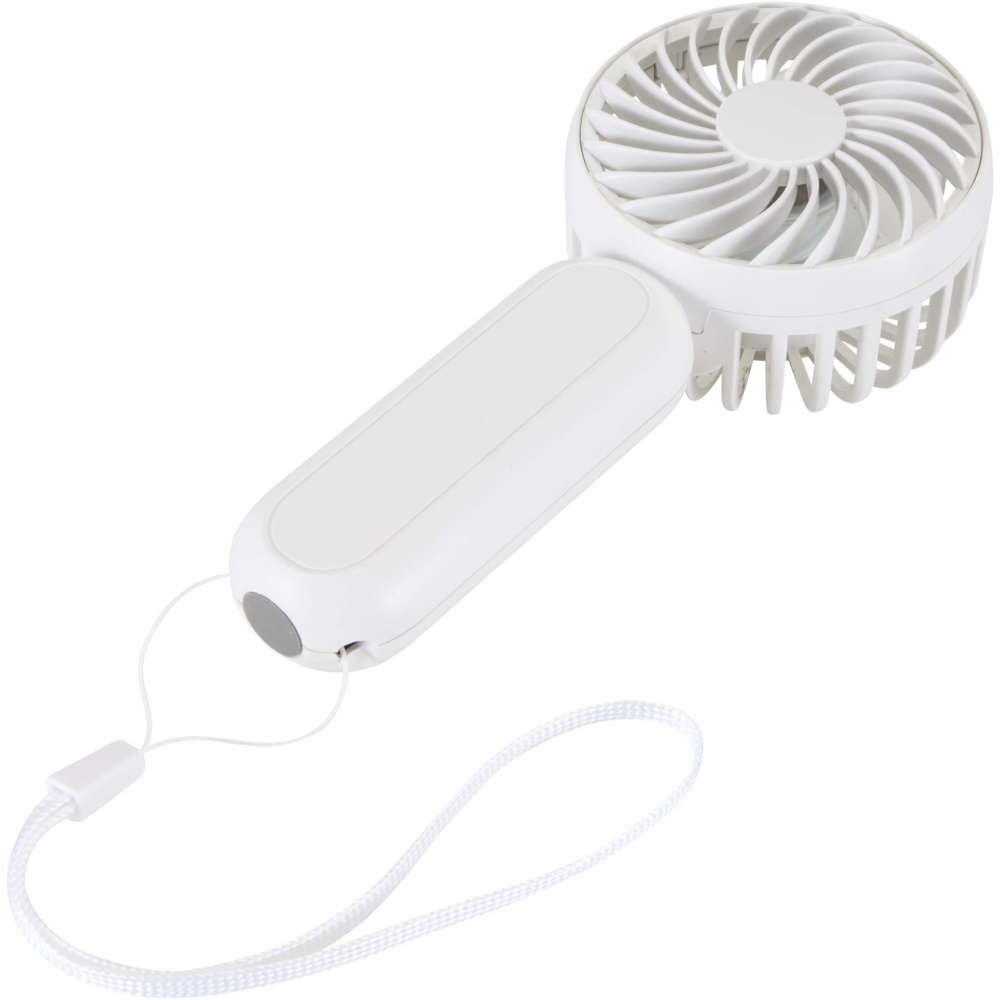 Logo trade promotional merchandise picture of: Aervia recycled plastic portable fan