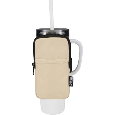 Logo trade promotional items picture of: Byron GRS recycled bottle pouch