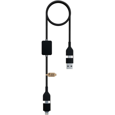 Logo trade promotional merchandise picture of: SCX.design C32 60W switch charging cable with light-up logo