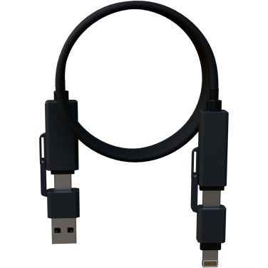Logo trade promotional giveaways image of: SCX.design C59 100W magnetic silicone charging cable