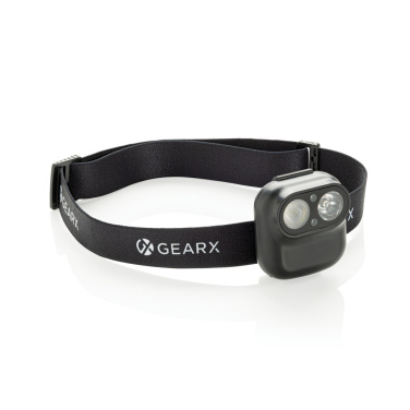 Logotrade promotional gifts photo of: Gear X RCS rPlastic head torch with motion sensor