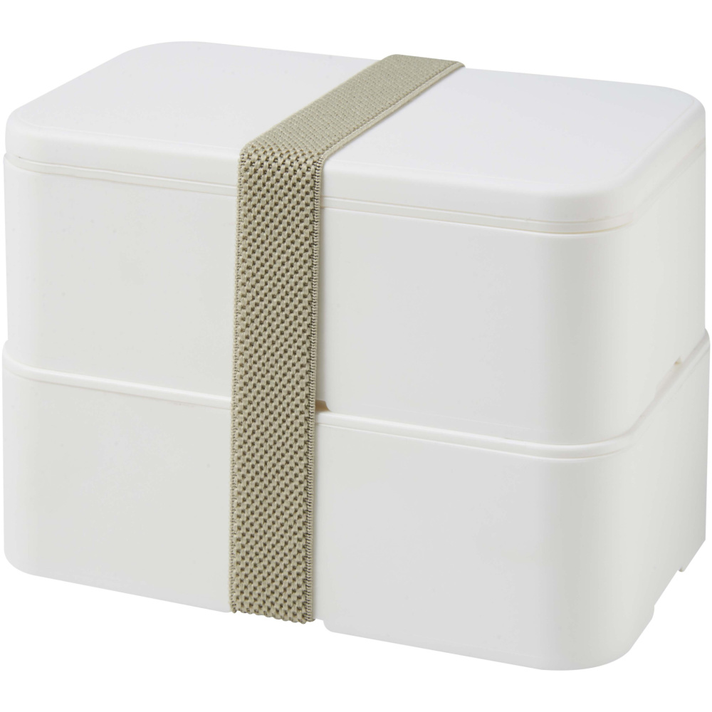 Logo trade promotional giveaway photo of: MIYO POP 700+700 ml double layer lunch box