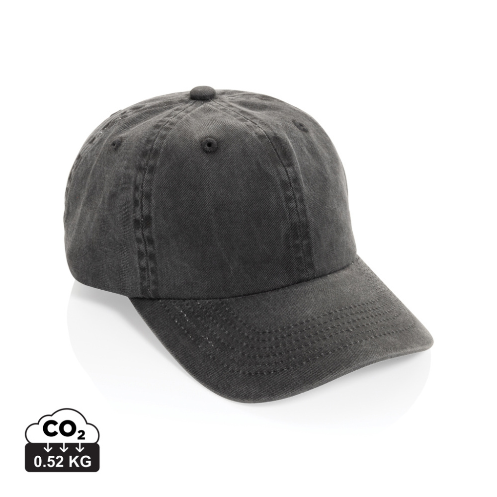 Logotrade promotional merchandise image of: BEAU AWARE™ Washed 6 panel 270gsm cotton twill cap