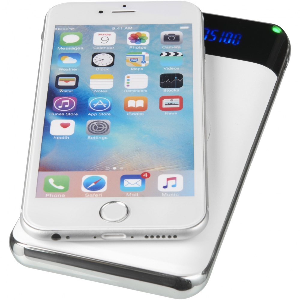 Logotrade meened pilt: Pidev 10 000 mAh juhtmevaba toitepank LED-iga