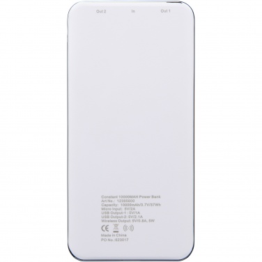Logotrade firmakingi foto: Pidev 10 000 mAh juhtmevaba toitepank LED-iga