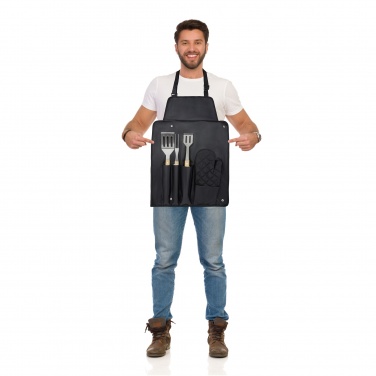 Logotrade ärikingituse foto: Gril 3-osaline BBQ tööriistade komplekt ja kinnas 