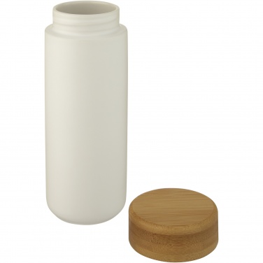 Logo trade firmakingituse pilt: Lumi 300 ml keraamiline termoskruus bambusest kaanega