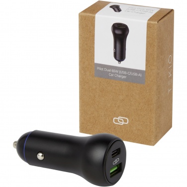 Logotrade reklaamtooted pilt: Pilot topelt 55 W USB-C/USB-A autolaadija