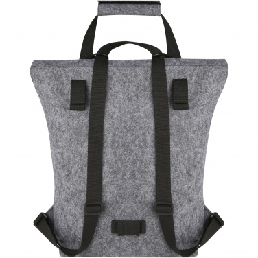 Logotrade reklaamtooted pilt: Felta GRS taaskasutatud vildist roll-top rattakott 13L