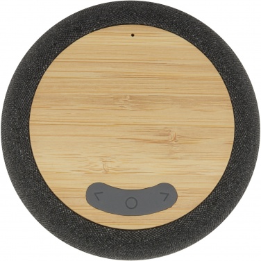 Logo trade reklaamtoote pilt: Ecofiber bambusest/RPET Bluetooth® kõlar ja juhtmevaba laadimisalus