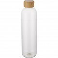 Ziggs 1000 ml taaskasutatud plastikust veepudel, Läbipaistev selge