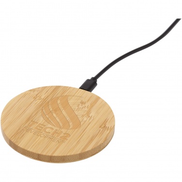 Logo trade ärikingituse pilt: Essence 15W bambusest juhtmevaba laadimisalus