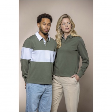 Logotrade firmakingituse foto: Clyde unisex orgaaniline ragbi polo dressipluus