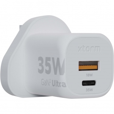 Logo trade ärikingi pilt: Xtorm XEC035 GaN² Ultra 35W seinalaadija - Ühendkuningriigi pistik