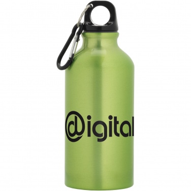 Logo trade reklaamkingid foto: Oregon 400 ml alumiiniumist veepudel karabiiniga