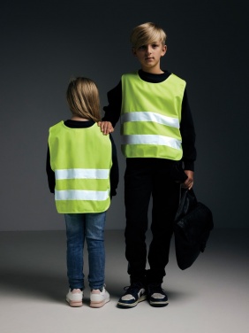 Logo trade reklaamtoote pilt: GRS taaskasutatud PET hästi nähtav turvavest 3-6 aastat