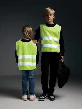 Logotrade reklaamtoote foto: GRS taaskasutatud PET hästi nähtav turvavest 7-12 aastat