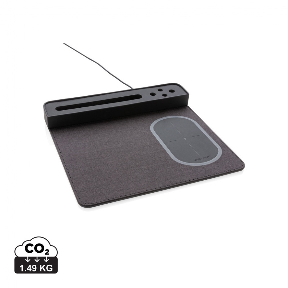 Logotrade ärikingituse foto: Air hiirematt 5W juhtmevaba laadimise ja USB-ga