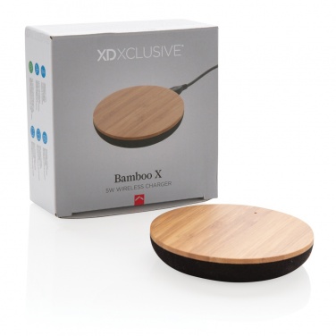 Logotrade reklaamtooted pilt: Bamboo X 5W juhtmevaba laadija