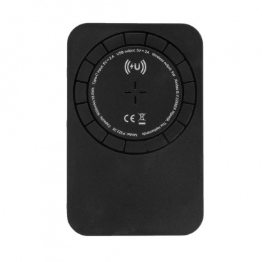 Logo trade reklaamkingituse pilt: Magnetiline 5000 mAh 5W juhtmevaba akupank