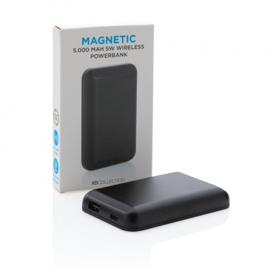 Logotrade reklaamtooted pilt: Magnetiline 5000 mAh 5W juhtmevaba akupank
