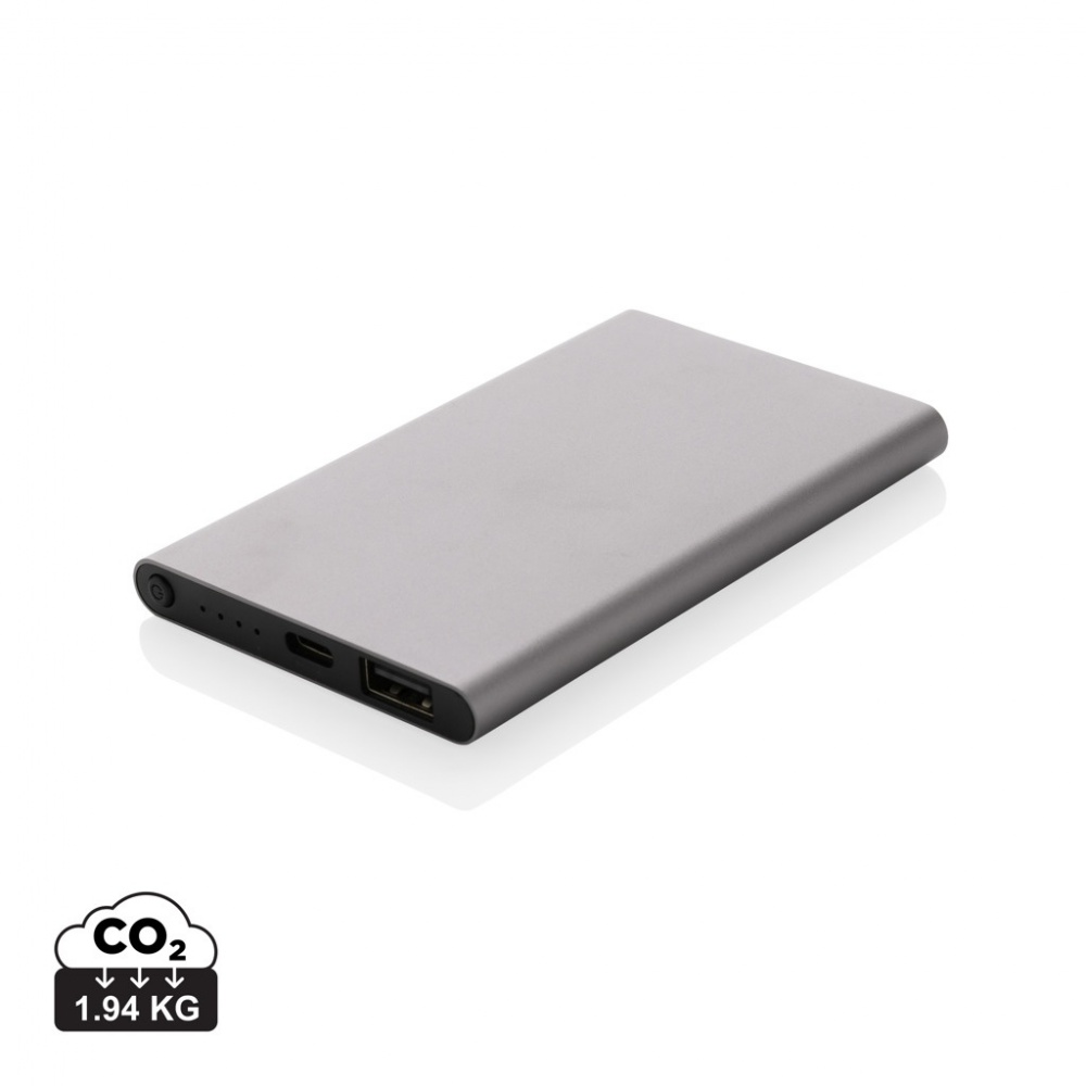 Logo trade ärikingitused foto: RCS-i taaskasutatud plastist/alumiiniumist 4000 mah C-tüüpi akupank