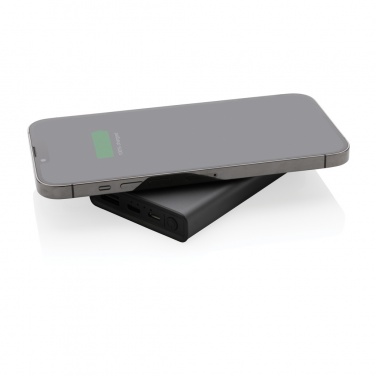 Logotrade reklaamtooted pilt: Terra RCS taaskasutatud alumiiniumist 5000 mAh akupank 5W juhtmevaba