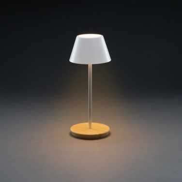 Logotrade firmakingi foto: Pure Glow RCS usb-taaslaetav taaskasutatud plastikust laualamp