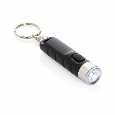 Logotrade ärikingituse foto: Globix RCS taaskasutatud plastist USB taaslaetav võtmehoidja taskulamp